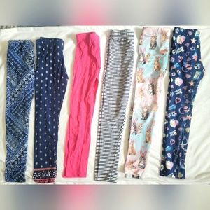 Girls size 7/8 leggings bundle